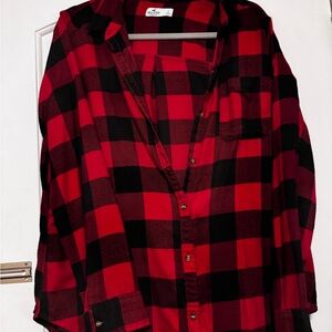 HOLLISTER RED FLANNEL